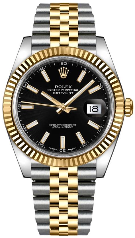 rolex datejust nero oro|rolex datejust gold bracelet.